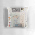 Vibrant throw pillow featuring Cy Twombly-style abstract art design in bold, harmonious colors.