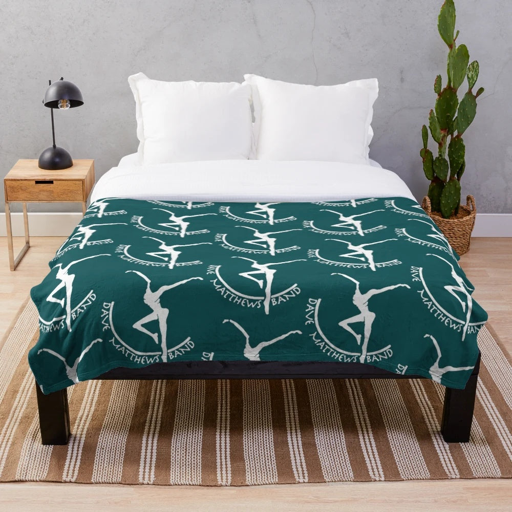 Dancing Matthews-inspired plush blanket with musical elements