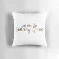 A plush, colorful pillow featuring the "Dancing Queen" lyrics and design, perfect for music enthusiasts and ABBA fans.