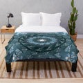 Vibrant designer's plush blanket with stylish pattern