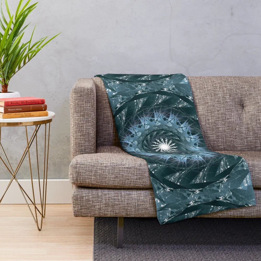 Vibrant designer's plush blanket with stylish pattern