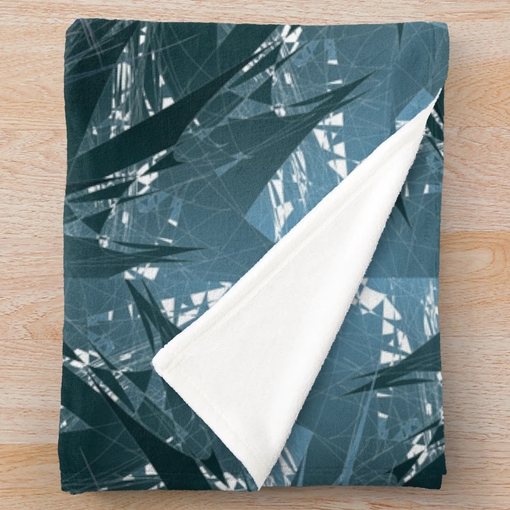 Vibrant designer's plush blanket with stylish pattern