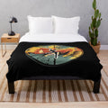 Dave Matthews Band inspired plush blanket with fire dancer artwork