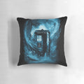 Colorful Doctor Who-themed pillow featuring a swirling vortex design