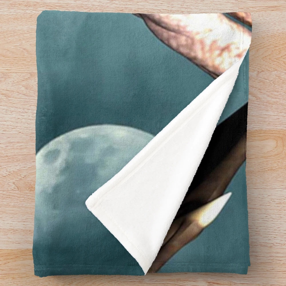 Colorful abstract dragon design plush blanket