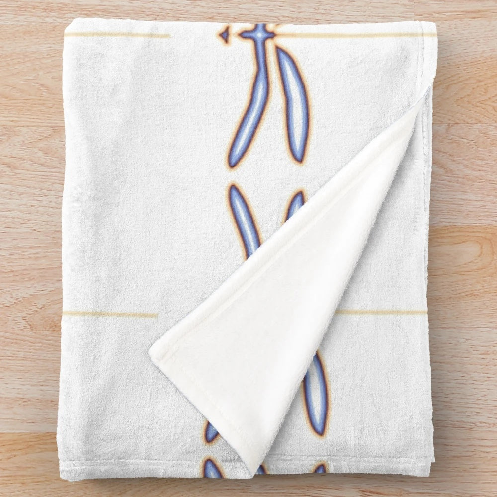 Colorful dragonfly plush blanket with abstract nature design