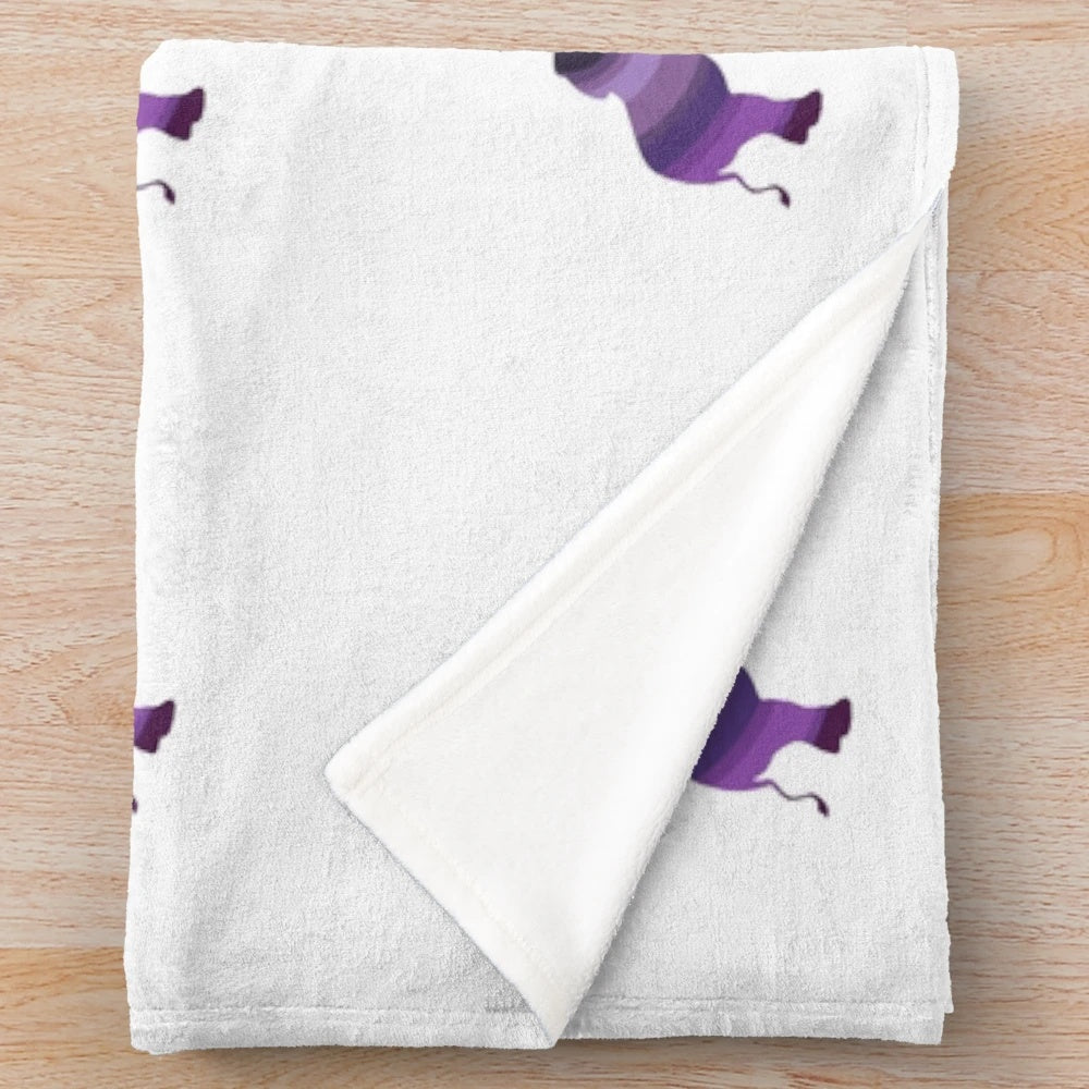 Colorful elephant mandala design plush blanket