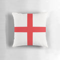 Colorful England flag pillow featuring the iconic red and white design