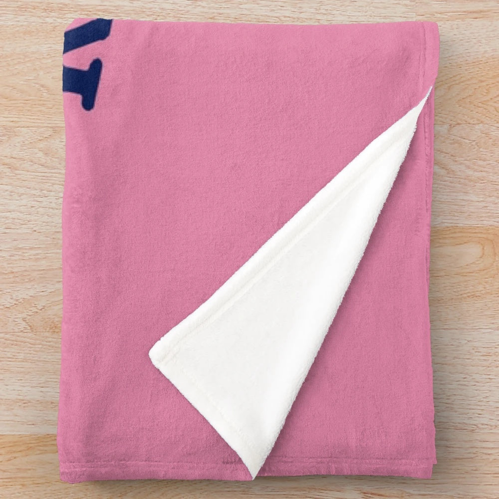 Soft and colorful feminist killjoy plush blanket featuring a rainbow unicorn design
