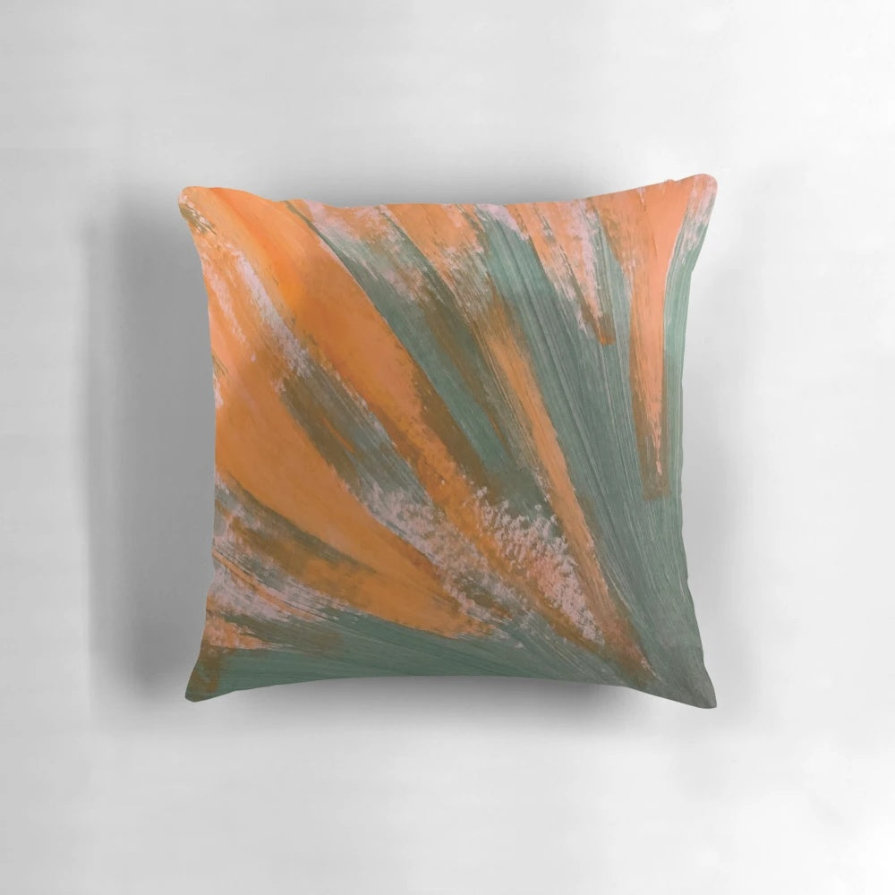Colorful firework-patterned decorative pillow