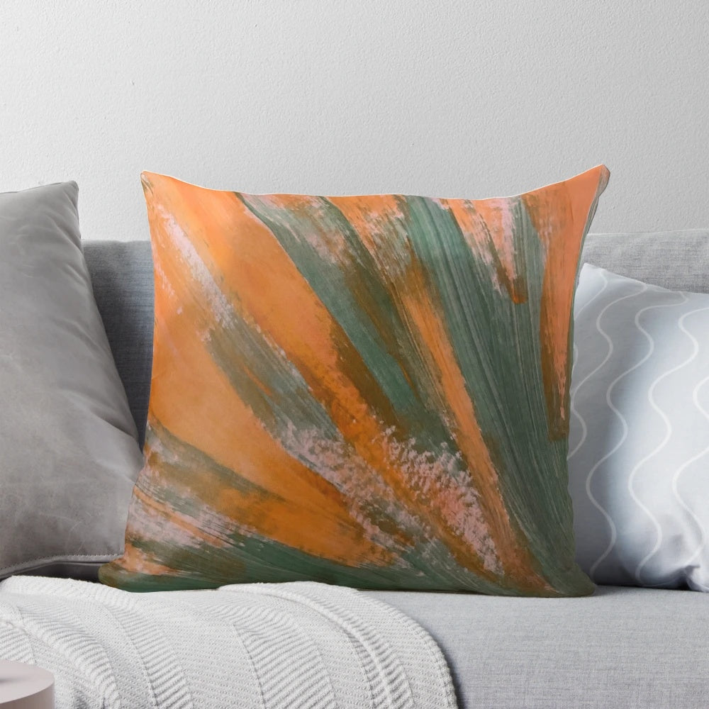 Colorful firework-patterned decorative pillow