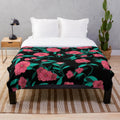 Flower Plush Blanket in Soft, Vibrant Colors
