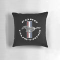 Plush Ford Mustang logo pillow for auto enthusiasts