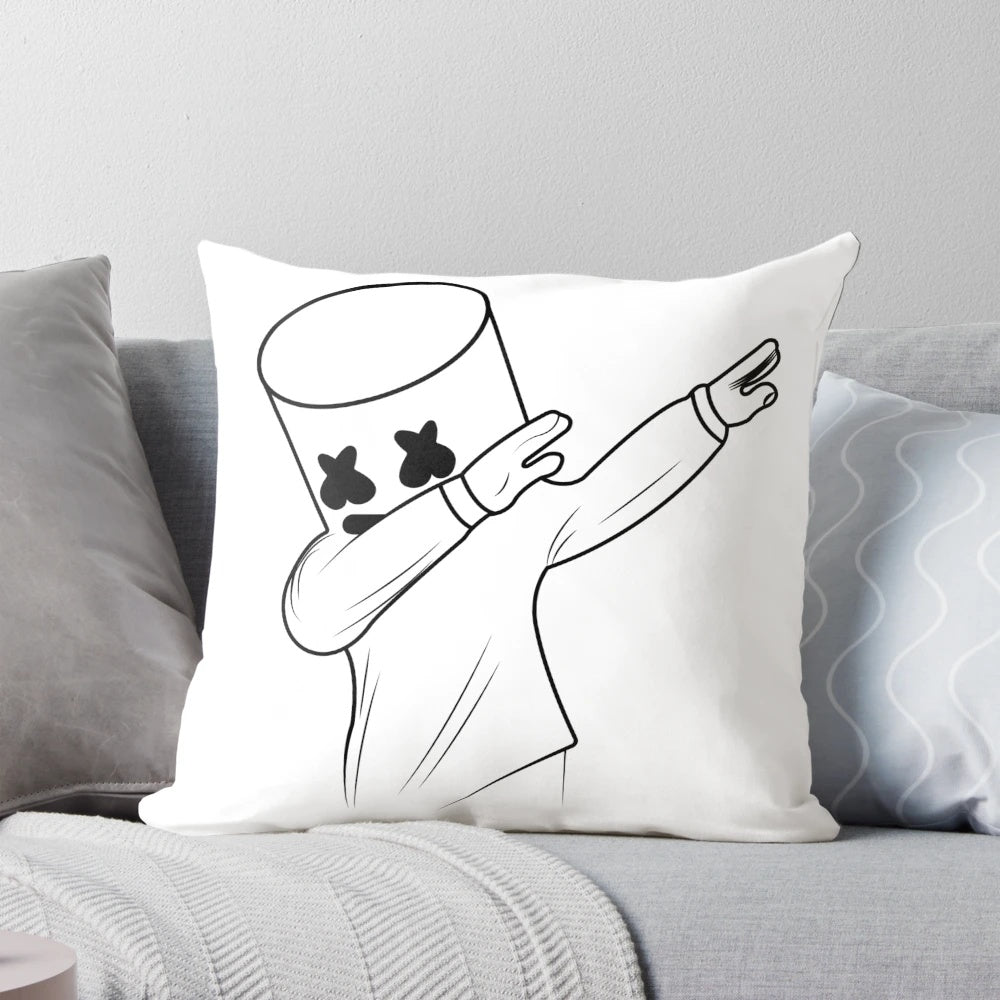 Colorful Fortnite-themed decorative pillow with fun gaming design