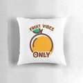Colorful, whimsical fruit-themed pillow with a fun, kawaii design