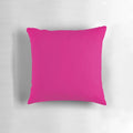 Vibrant fuchsia solid color decorative throw pillow