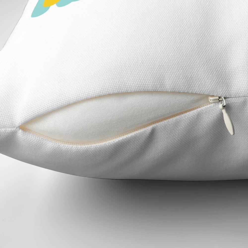 Colorful pillow featuring inspirational quotes and typography for future animators and cartoon enthusiasts
