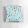 Colorful garden eel-patterned pillow for home and office decor