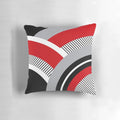 Colorful geometric abstract design pillow in scandinavian style