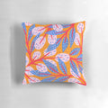 Decorative pillow with a beautiful gold sky and forest pattern