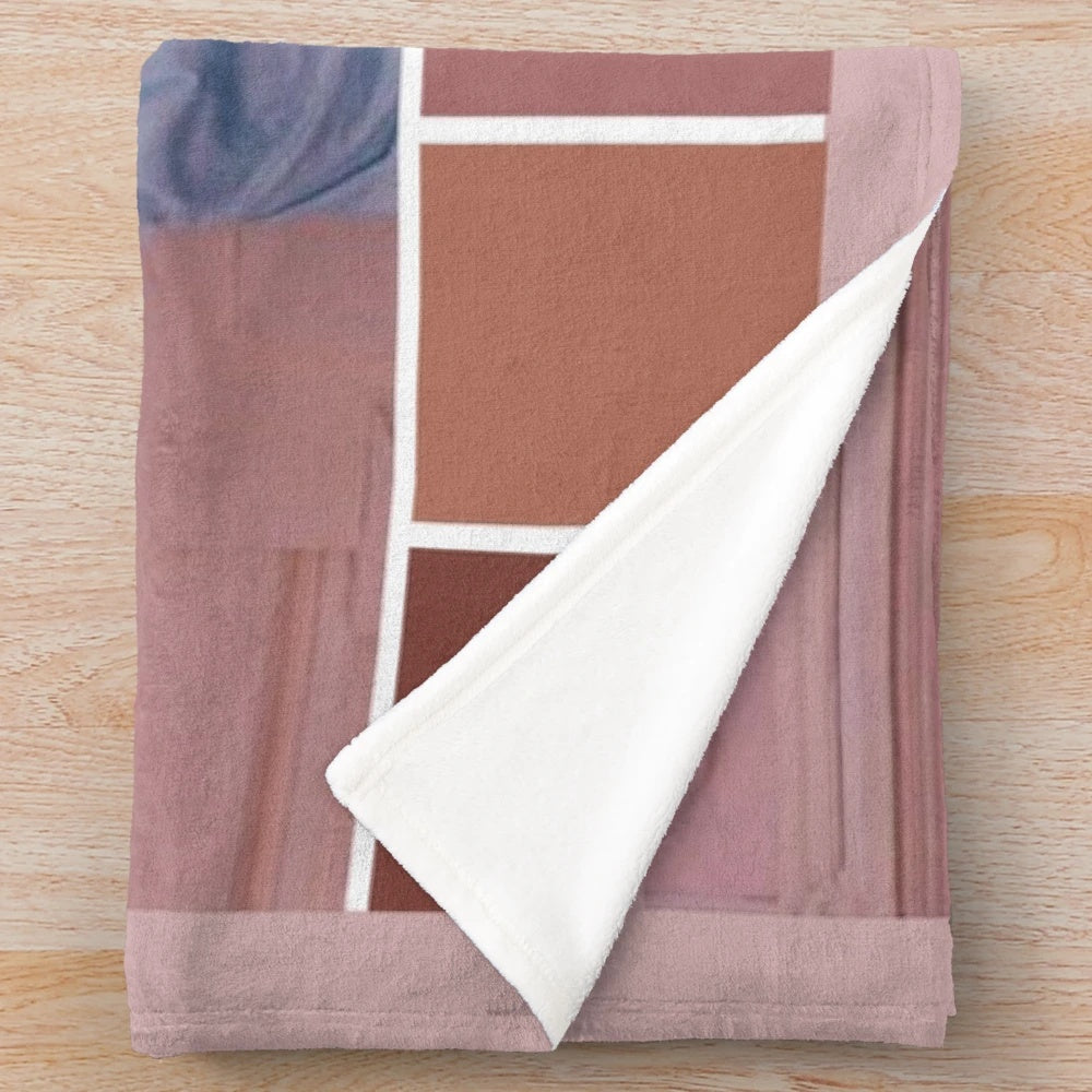 Grand Budapest Hotel inspired plush blanket in a vibrant color palette