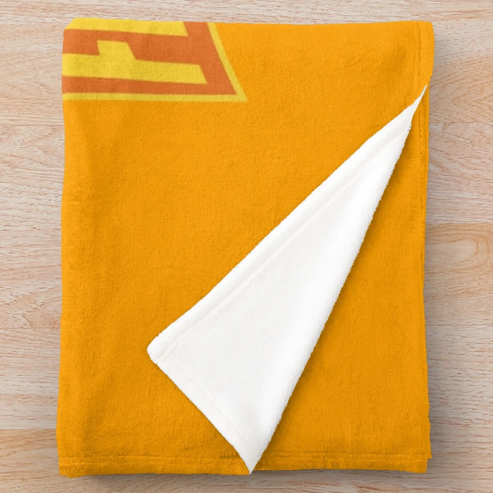 Guy Fieri-inspired plush blanket in red and white colors