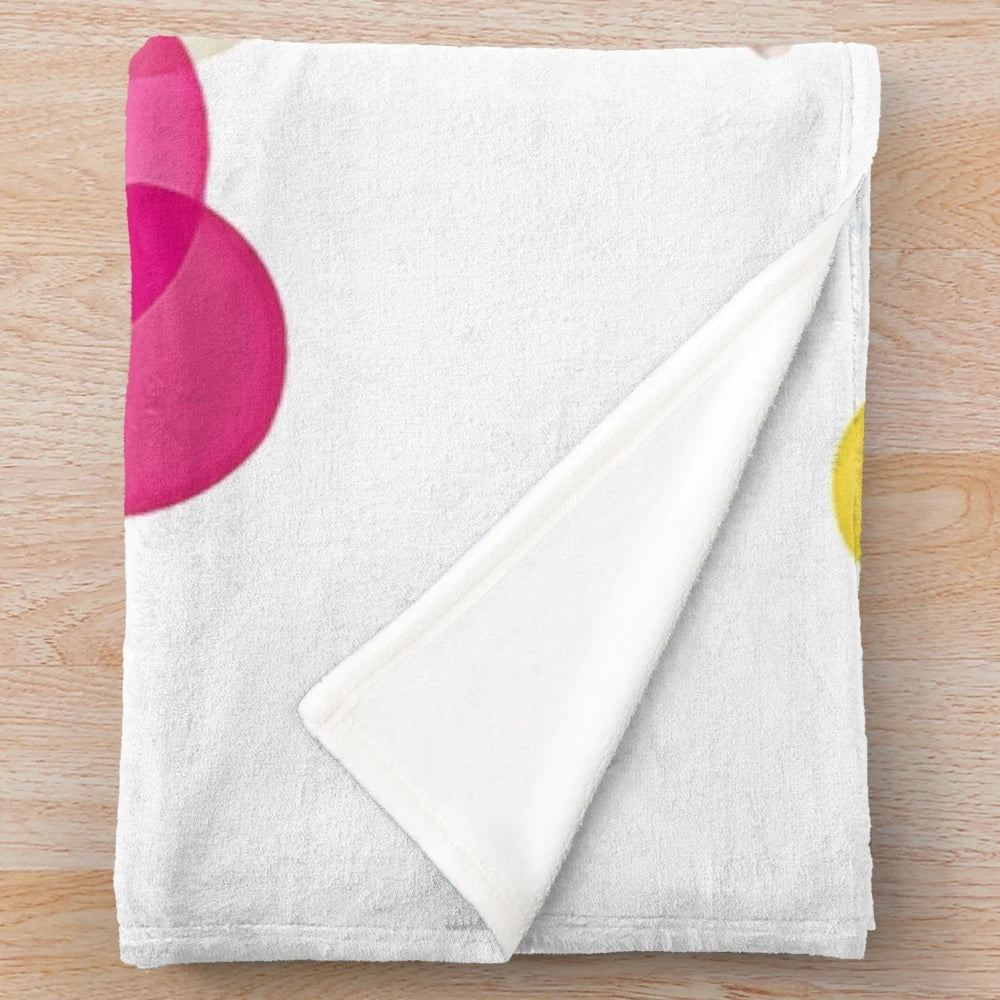 Colorful horse pop art design on a soft, plush blanket