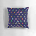 Colorful throw pillow featuring a horse racing jockey silk print design, perfect for equestrian-themed home decor.