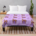 Colorful and plush hound dog blanket