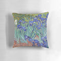 Throw pillow featuring a vibrant floral design inspired by the artwork of Vincent van Gogh.