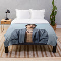 Soft, colorful plush blanket featuring BTS member Jungkook