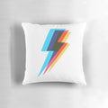 Colorful abstract art kaleidoscope design on a plush throw pillow