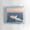 Colorful and bright KOBLENZ 01 pillow pod featuring architectural monument in Koblenz, Germany