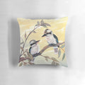 Kookaburra bird acrylic painting on a decorative throw pillow