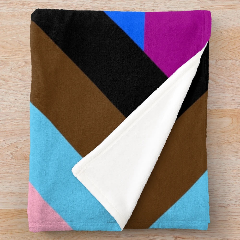LGBTQ+ Progress Pride Flag Plush Blanket