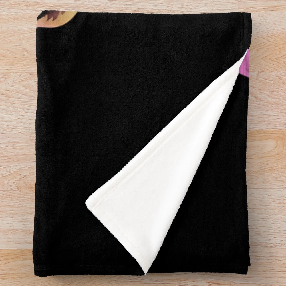 Marilyn Monroe inspired rainbow colors plush blanket