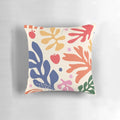 Colorful and modern Matisse pattern pillow with abstract design