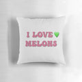 Colorful melon-themed love pillow for a vibrant home accent