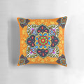 Vibrant Mexican Talavera flower pattern decorative throw pillow for home decor