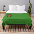 Soft, plush blanket with a colorful monarch butterfly print design