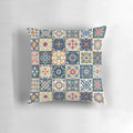 Colorful Moroccan tiles pattern decorative throw pillow