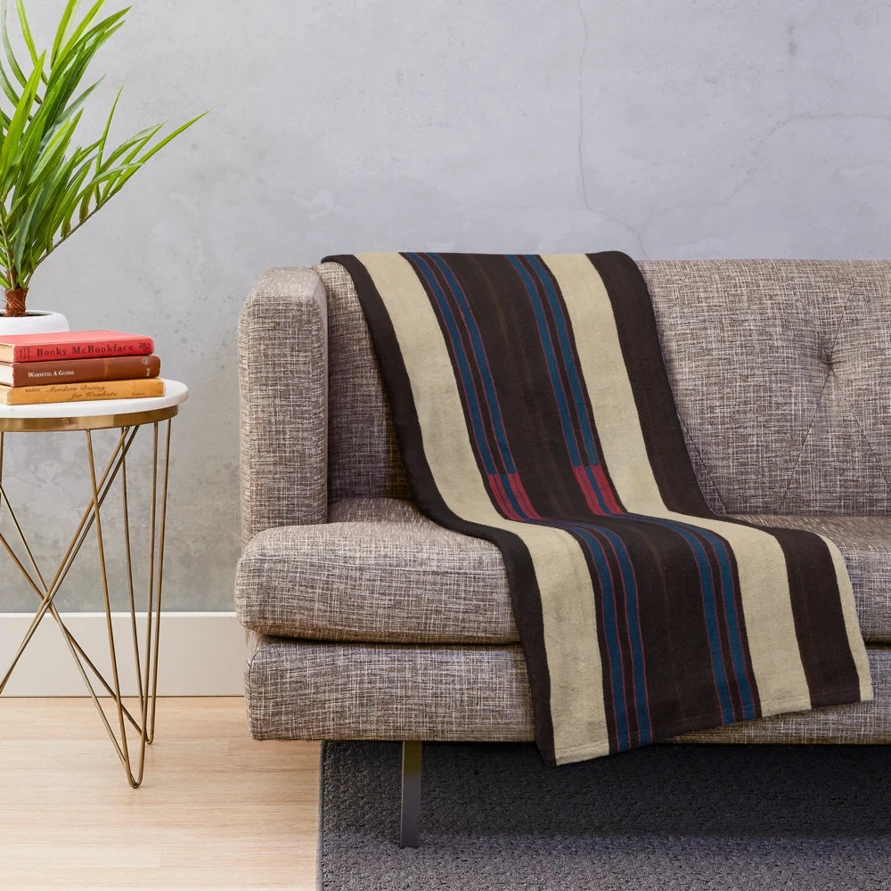 Vibrant Navajo-inspired plush blanket with geometric patterns