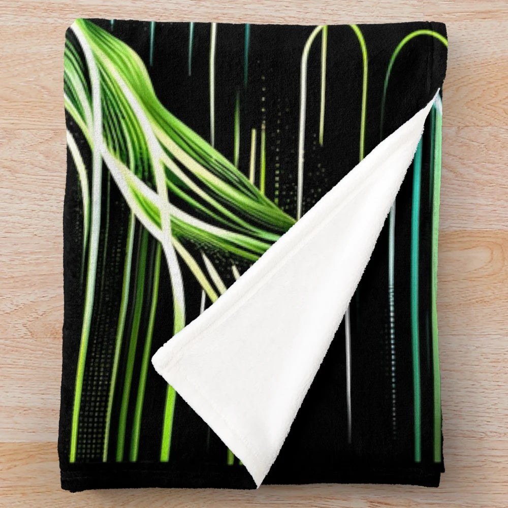 Neon Runner Plush Blanket
