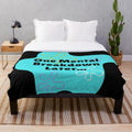 One Mental Breakdown Later" Spongebob-inspired plush blanket with vibrant pop art design