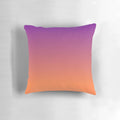Stylish gradient pillow in orange and purple tones