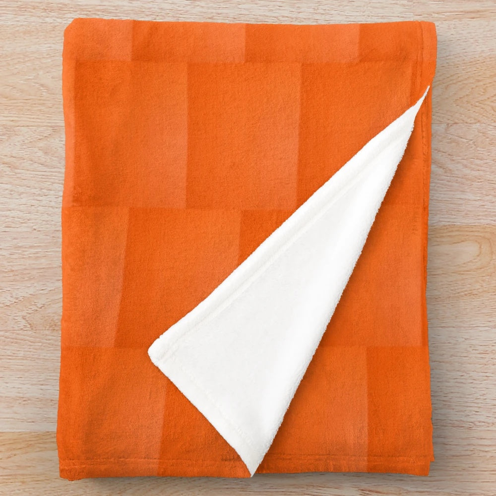 Soft, Cozy Orange Plush Blanket