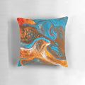 Colorful tie dye pattern phone case with psychedelic, abstract design in shades of orange, red, and green.