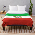 Pahlavi Persian Flag Plush Blanket