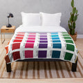 Colorful Pantone-Inspired Plush Blanket