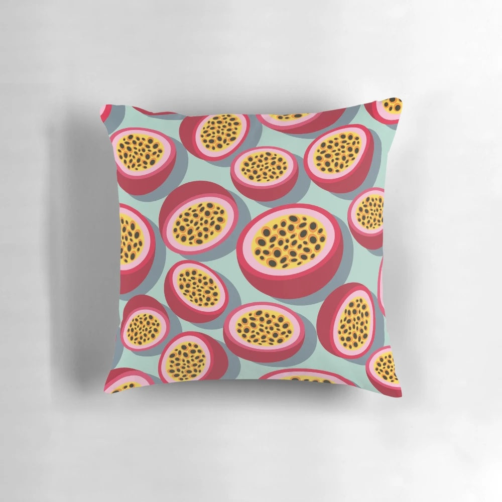 Colorful Passion Fruit Pattern Decorative Pillow